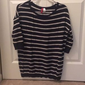 Blue striped sweater